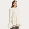 Beige Peplum T-Shirt